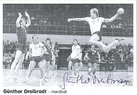 Günther Dreibrodt  DDR Olympiasieger 1980  Handball Autogrammkarte original signiert 