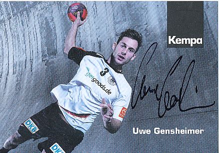 Uwe Gensheimer   DHB  Handball Autogrammkarte original signiert 