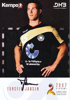 Torsten Jansen  DHB  Handball Autogrammkarte original signiert 