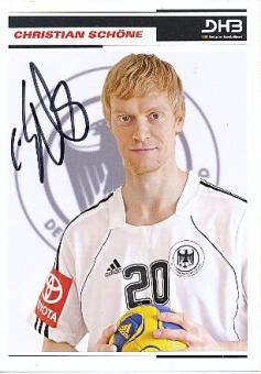 Christian Schöne   DHB  Handball Autogrammkarte original signiert 