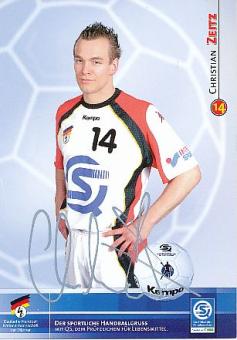 Christian Zeitz  DHB  Handball Autogrammkarte original signiert 
