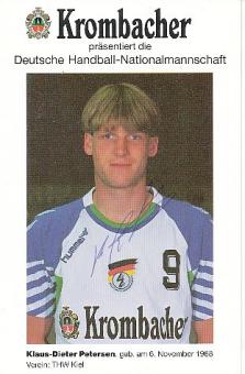 Klaus Dieter Petersen  DHB  Handball Autogrammkarte original signiert 