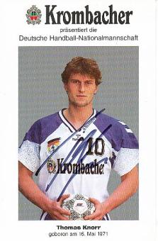 Thomas Knorr  DHB  Handball Autogrammkarte original signiert 