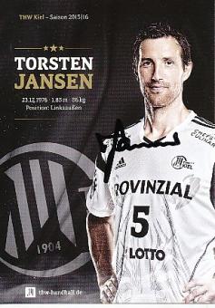 Torsten Jansen  THW Kiel  Handball Autogrammkarte original signiert 