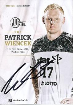 Patrick Wiencek  THW Kiel  Handball Autogrammkarte original signiert 