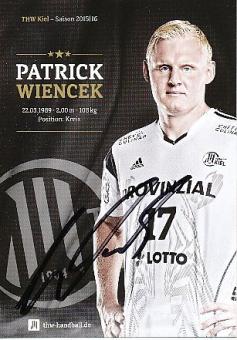 Patrick Wiencek  THW Kiel  Handball Autogrammkarte original signiert 