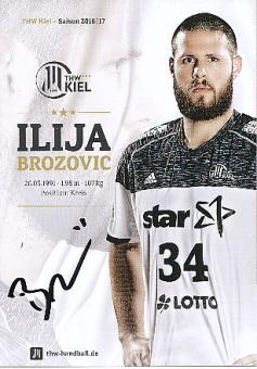 Ilija Brozovic   THW Kiel  Handball Autogrammkarte original signiert 