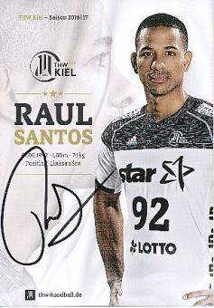 Raul Santos  THW Kiel  Handball Autogrammkarte original signiert 