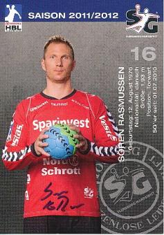 Sören Rasmussen  SG Flensburg Handewitt  Handball Autogrammkarte original signiert 