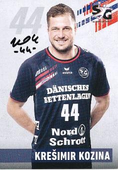 Kresimir Kozina   SG Flensburg Handewitt  Handball Autogrammkarte original signiert 
