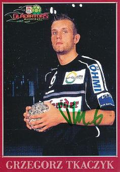 Grzegorz Tkaczyk   Gladiators Magdeburg   Handball Autogrammkarte original signiert 