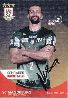 Zeljko Musa    SC Magdeburg   Handball Autogrammkarte original signiert 
