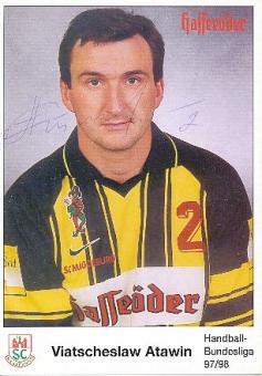 Viatscheslaw Atawin    SC Magdeburg   Handball Autogrammkarte original signiert 