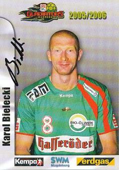 Karol Bielecki   Gladiators Magdeburg   Handball Autogrammkarte original signiert 