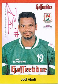 Joel Abati   SC Magdeburg   Handball Autogrammkarte original signiert 