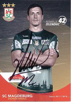 Nemanja Zelenovic  SC Magdeburg   Handball Autogrammkarte original signiert 
