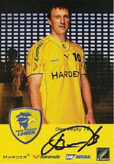 Oleg Velyky † 2010  Rhein Neckar Löwen   Handball Autogrammkarte original signiert 