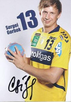 Sergei Gorbok   Rhein Neckar Löwen   Handball Autogrammkarte original signiert 
