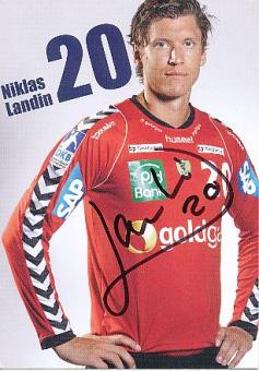 Niclas Landin     Rhein Neckar Löwen   Handball Autogrammkarte original signiert 