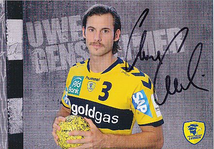 Uwe Gensheimer  Rhein Neckar Löwen   Handball Autogrammkarte original signiert 