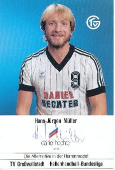 Hans Jürgen Müller  TV Großwallstadt  Handball Autogrammkarte original signiert 