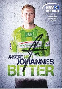 Johannes Bitter  HSV  Hamburger SV  Handball Autogrammkarte original signiert 