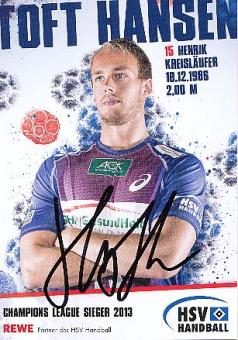 Henrik Toft Hansen   HSV  Hamburger SV  Handball Autogrammkarte original signiert 