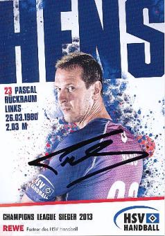 Pascal Hens  HSV  Hamburger SV  Handball Autogrammkarte original signiert 
