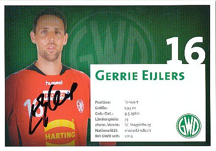 Gerrie Eijlers  GWD Minden  Handball Autogrammkarte original signiert 