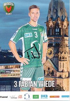Fabian Wiede   Füchse Berlin  Handball Autogrammkarte original signiert 