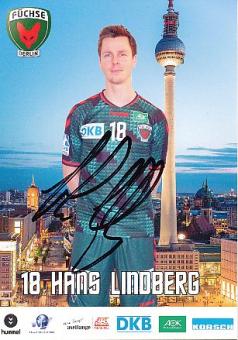 Hans Lindberg    Füchse Berlin  Handball Autogrammkarte original signiert 
