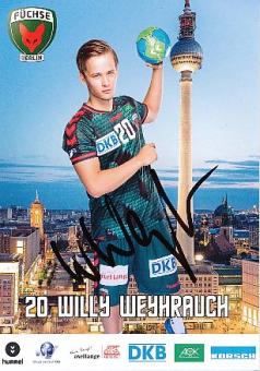 Willy Weyrauch    Füchse Berlin  Handball Autogrammkarte original signiert 