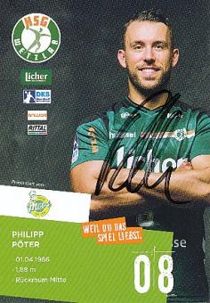 Philipp Pöter  HSG Wetzlar  Handball Autogrammkarte original signiert 