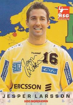 Jesper Larsson  HSG Nordhorn  Handball Autogrammkarte original signiert 