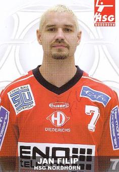 Jan Filip  HSG Nordhorn  Handball Autogrammkarte original signiert 