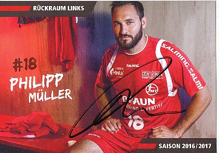 Philipp Müller   MT Melsungen  Handball Autogrammkarte original signiert 