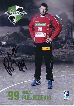 Nenad Puljezevic   Die Recken  Hannover Burgdorf  Handball Autogrammkarte original signiert 