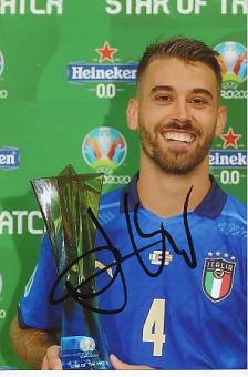 Leonardo Spinazzola  Italien  Europameister EM 2020  Fußball  Autogramm Foto  original signiert 