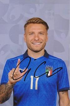 Ciro Immobile  Italien Europameister EM 2020  Fußball Autogramm Foto original signiert 