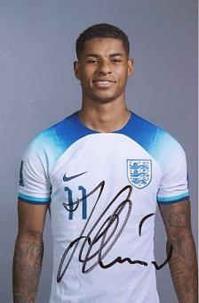 Marcus Rashford  England  Fußball Autogramm Foto original signiert 