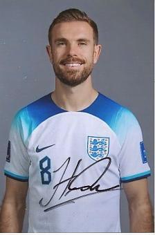 Jordan Henderson   England  Fußball Autogramm Foto original signiert 