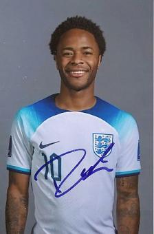 Raheem Sterling   England  Fußball Autogramm Foto original signiert 