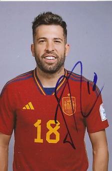 Jordi Alba   Spanien  Fußball  Autogramm Foto  original signiert 