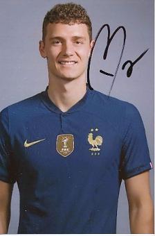Benjamin Pavard  Frankreich  Welmeister WM 2018  Fußball  Autogramm Foto  original signiert 