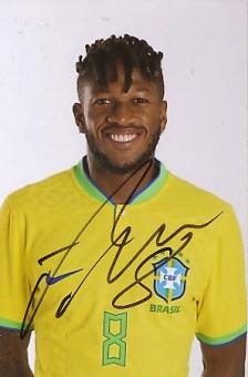 Fred  Brasilien  Fußball  Autogramm Foto  original signiert 