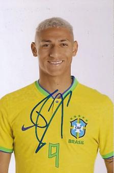 Richarlison  Brasilien  Fußball  Autogramm Foto  original signiert 