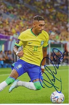 Raphinha  Brasilien  Fußball  Autogramm Foto  original signiert 