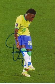 Vinicius Junior  Brasilien  Fußball  Autogramm Foto  original signiert 