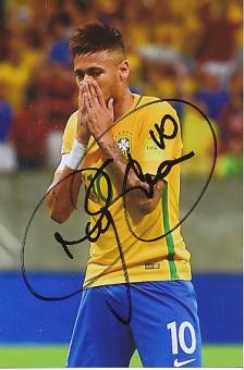 Neymar  Brasilien  Fußball  Autogramm Foto  original signiert 