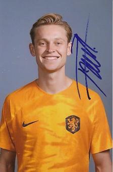 Frenkie de Jong   Holland  Fußball  Autogramm Foto  original signiert 